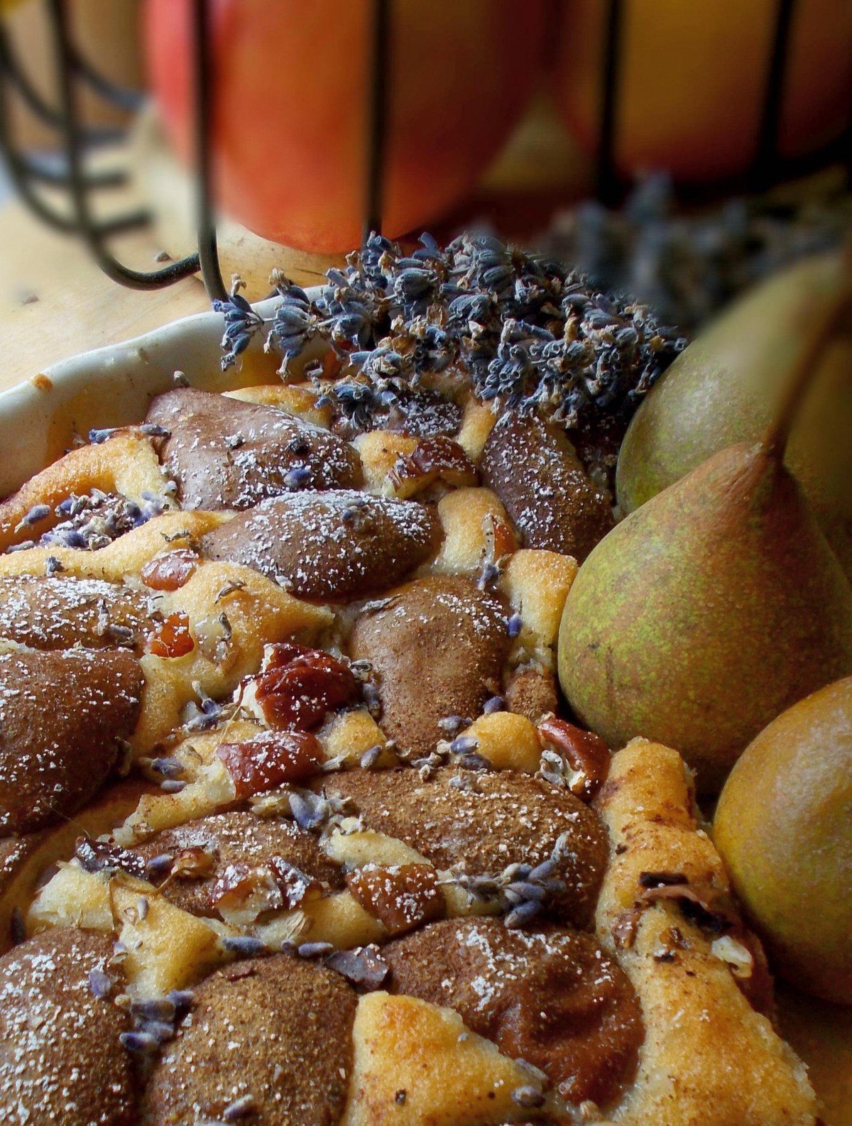 Cake poire noisettes chocolat