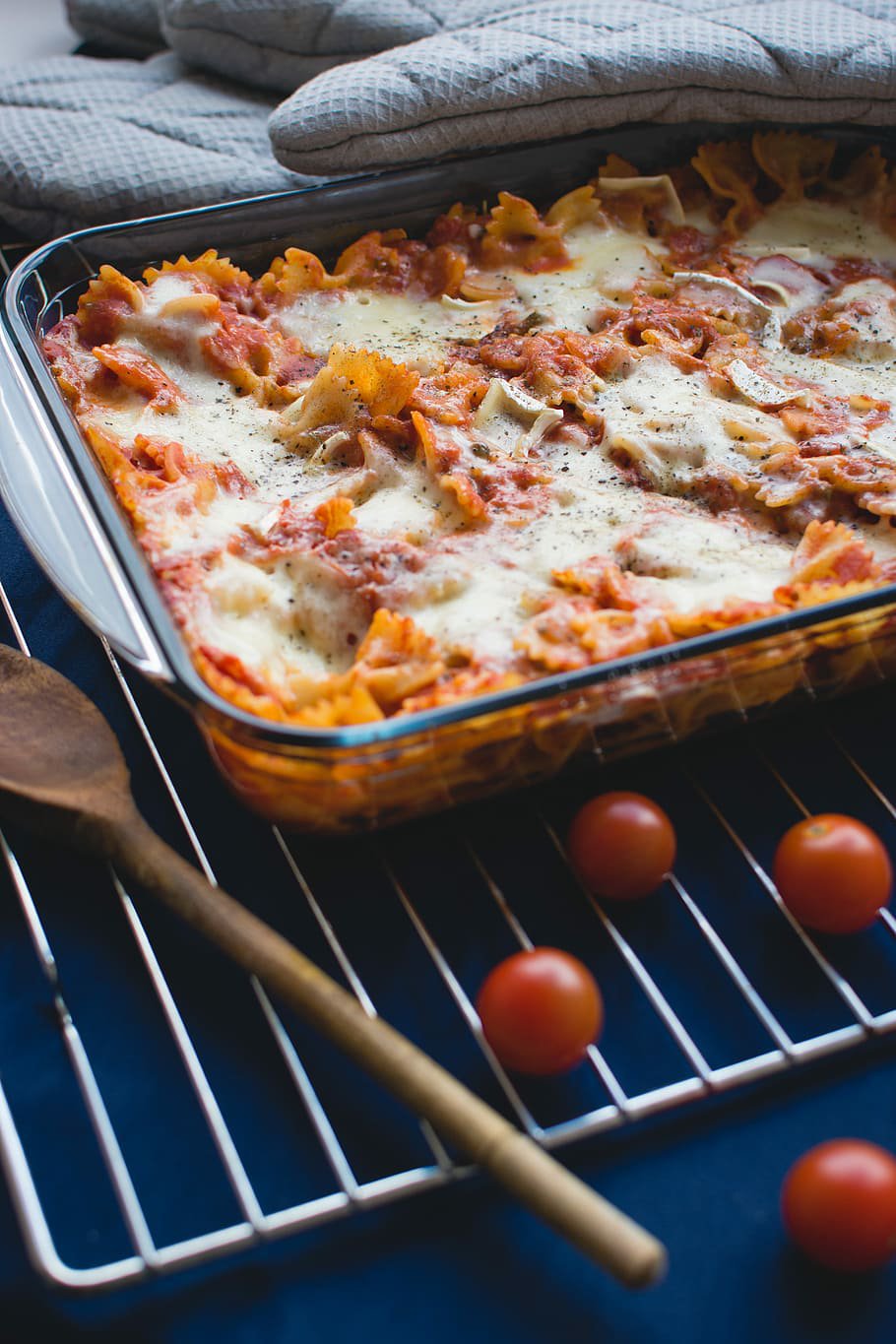 Lasagne courgettes aubergines mozza