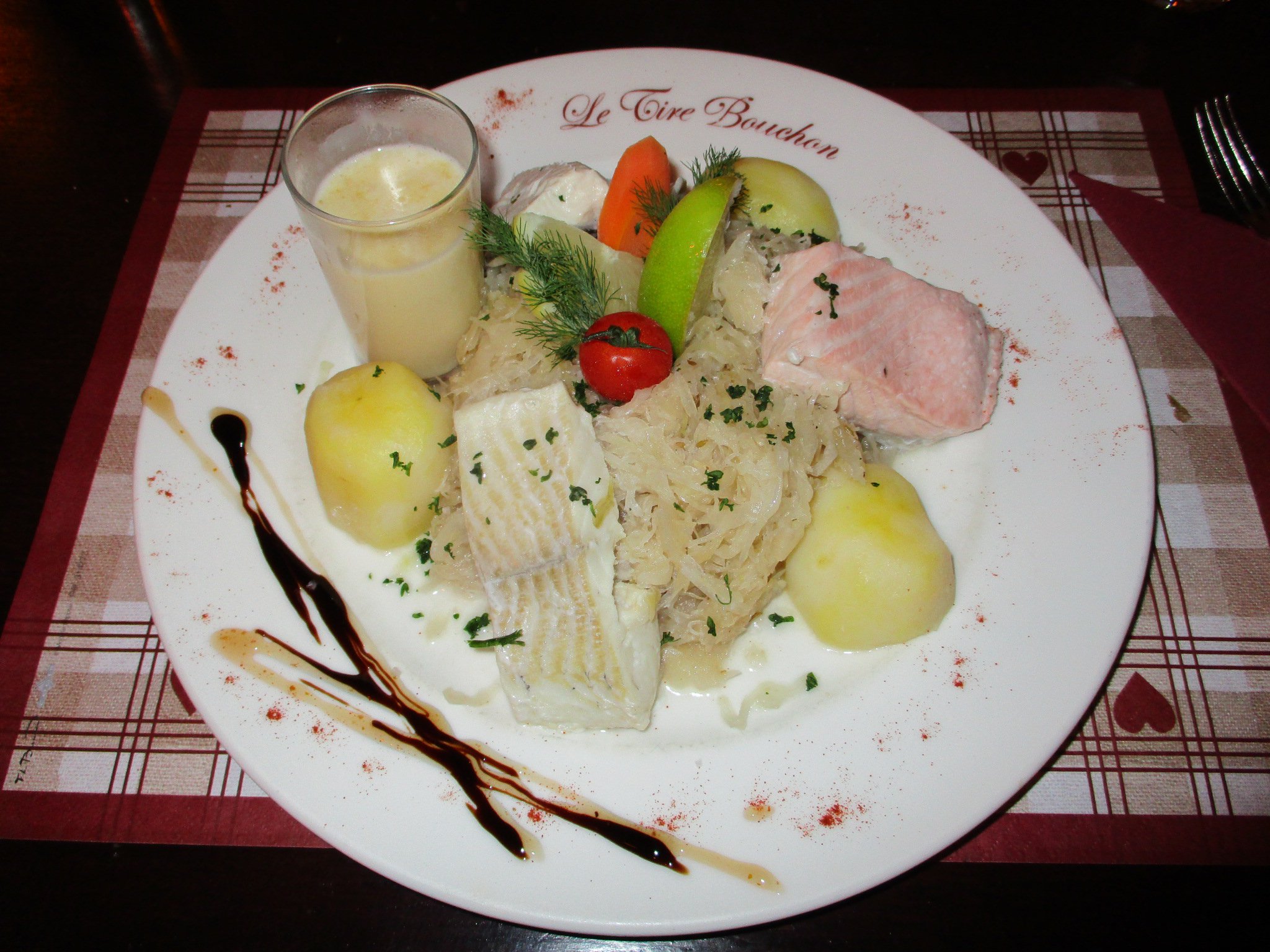 Saumon à la choucroute