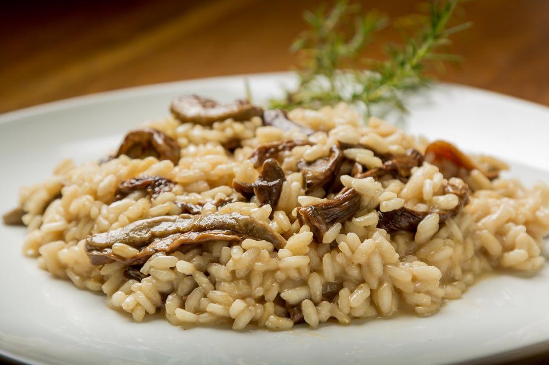 Risotto aux deux champignons