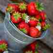 Soupe fraîche de fraises mûres
